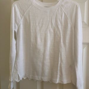 J Crew White Sweatshirt